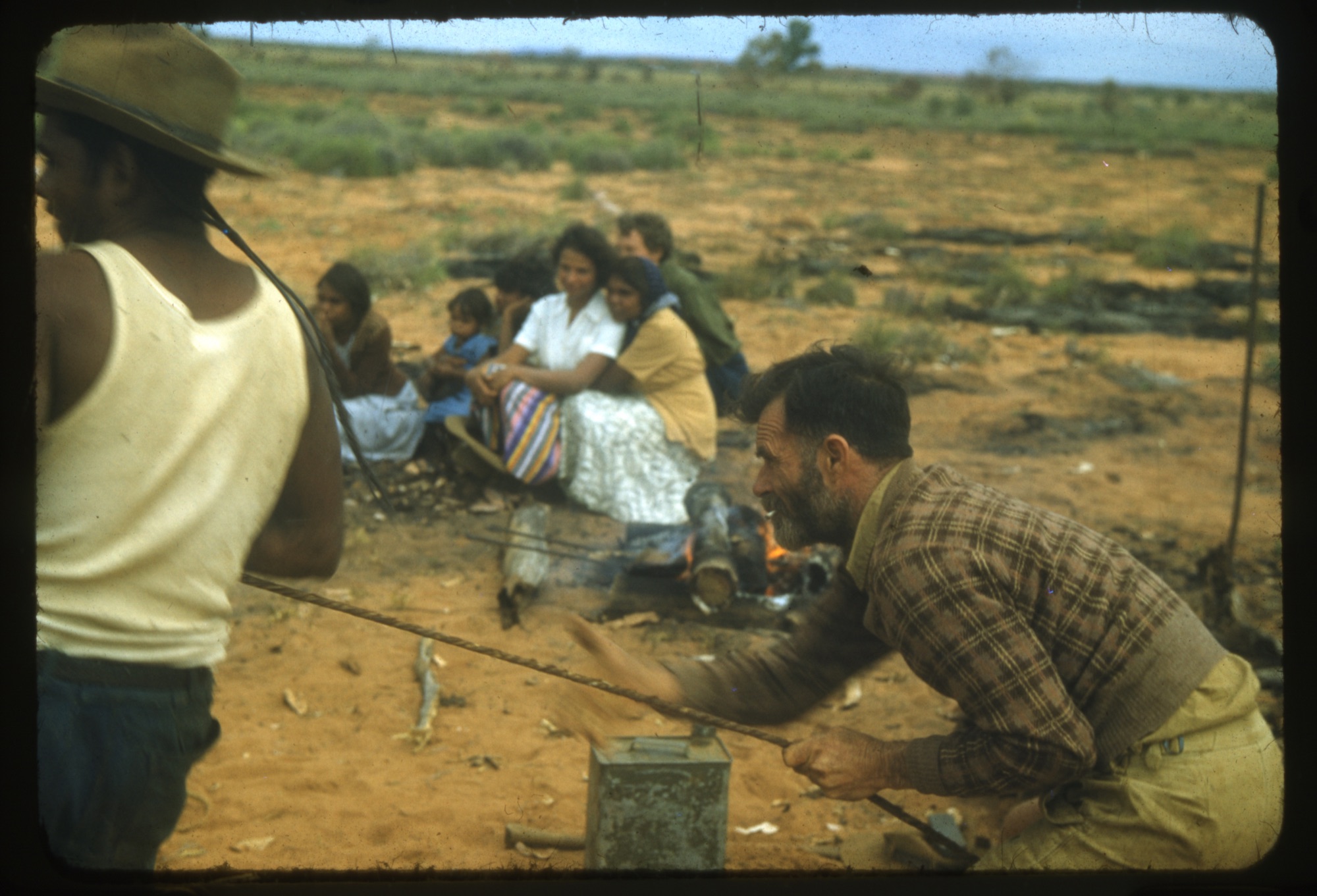 Don McLeod at Cattleyard, Yandeyarra, 1953