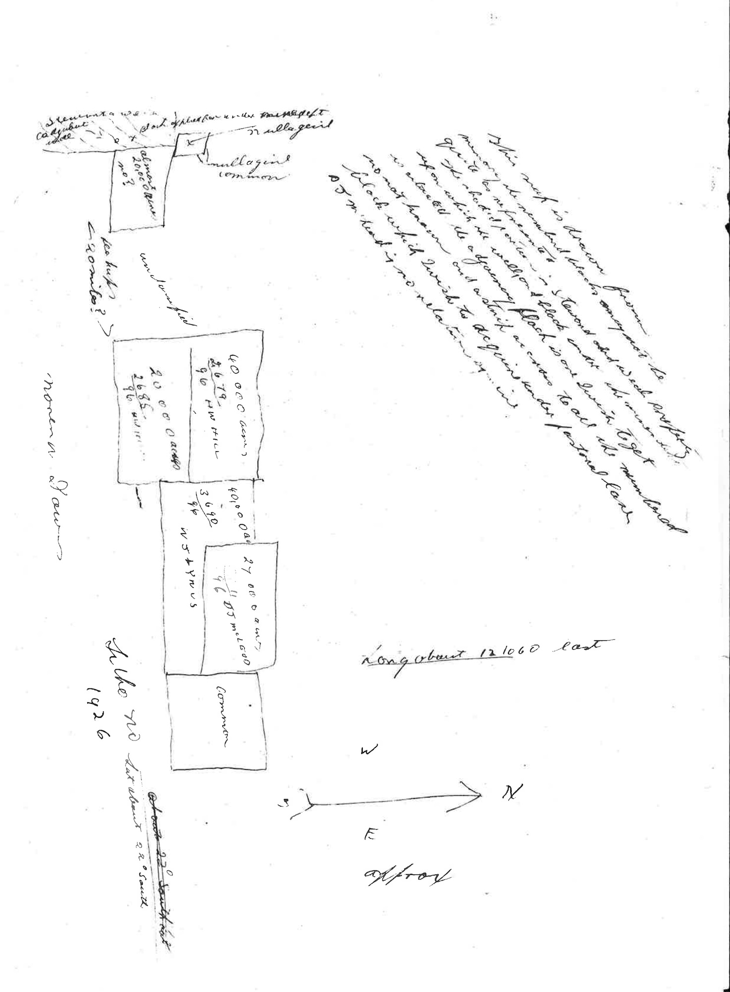 Sketch of Land for Aboriginal Pastoral Station